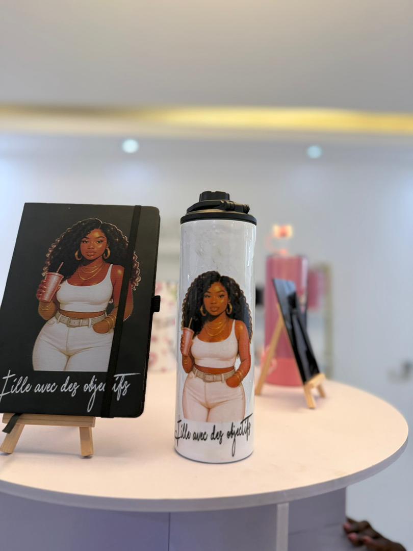 Kit Papeterie & Thermos Motivation